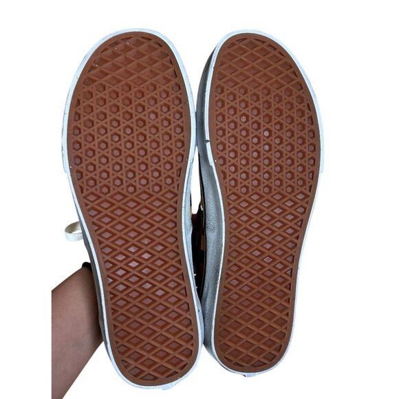 VANS Lace Up Checkered Washed Canvas Sneakers M 7.5 W 9 NEW - Picture 8 of 8